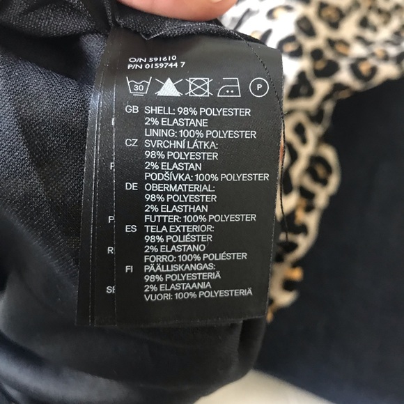 H&M Sz 4 Leopard print Wiggle Dress - Picture 7 of 7